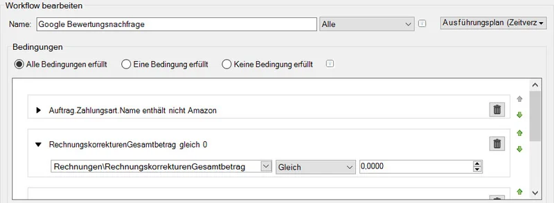 E-Mail-Automatisierung – Workflow für Bewertungsanfrage einrichten