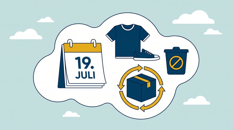 Vernichtungsverbot ab 19. Juli 2026: Retouren dürfen nicht mehr in die Tonne