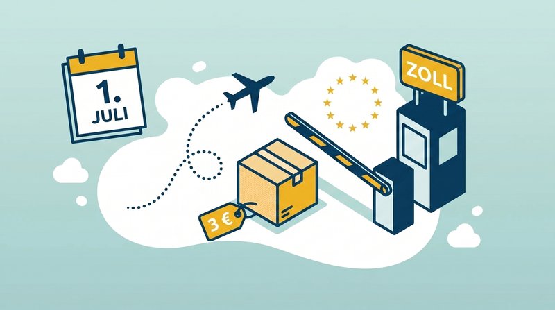 150-Euro-Zollfreigrenze fällt: Was sich ab 1. Juli 2026 ändert